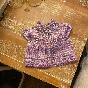 Handknit baby cardigan